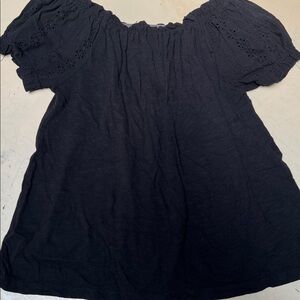 Sanctuary Black Ruffled Blouse S